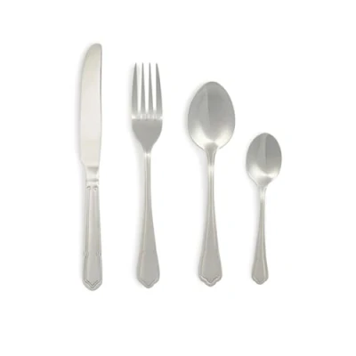 Image de Salter COMBO 8759 Richmond 48 Piece Cutlery Set 18/10 Stainless Steel Flatware Set, Service for 12, Silverware Includes Knives, Forks, Tablespoons and Teaspoons, 50 Year Guarantee, Silver