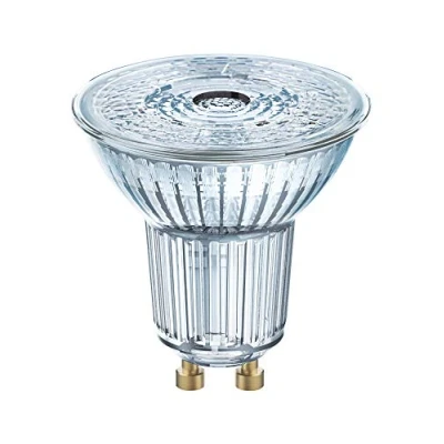 Image de OSRAM Lot de 10 x Spot LED Culot GU10 Blanc froid 4000 K 5,50 W Equivalent à 50W SUPERSTAR PAR16