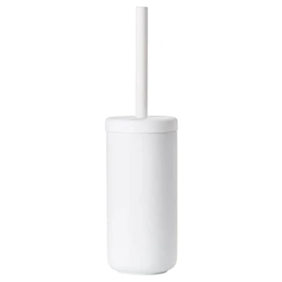 Image de Zone Denmark Brosse Toilettes WC Ume 10 x 38,7 cm Grés Design Japonais ÉLéGant Coupe Interne pour Drainage ́ Blanc