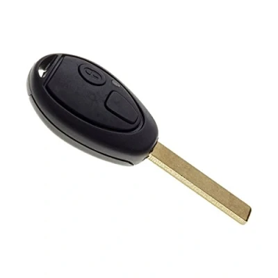 Image de JONGO Coque de Clé avec Lame Compatible MG ZT, Mini Cooper, Hatch, One &amp; Rover 75 Boitier Clef Plip Voiture Télécommande 2 Boutons
