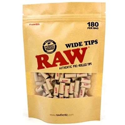 Image de RAW Lot de 180 feuilles papier filtrant pré roulées pour à rouler
