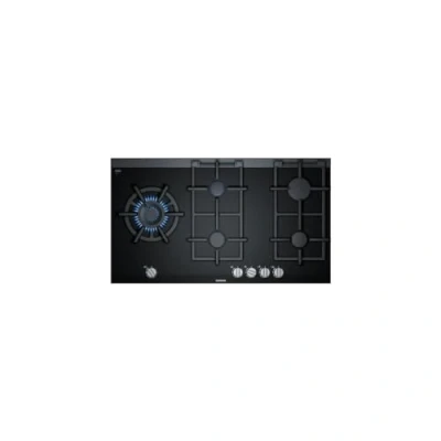 Image de Siemens ER9A6SB70 iQ700 Plaque de cuisson à gaz autonome 90 cm large avec technologie stepFlame pour un contrôle précis la flamme en neuf niveaux acier inoxydable