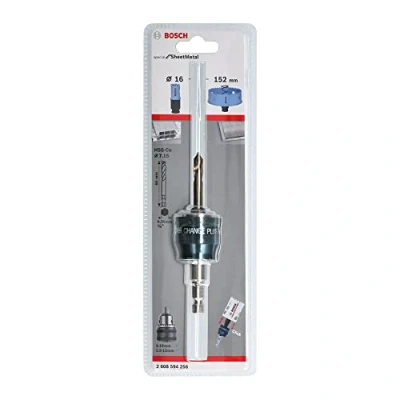 Image de Bosch Professional 1x Adaptateur Power Change Plus (Interface hexagone de 3/8“, Foret HSS Co Ø 7.15 x 65 mm, Accessoire pour Scie Trépan)