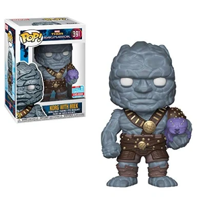 Image de Funko Pop! Bobble: Marvel: Thor Ragnarok: Korg w/Miek