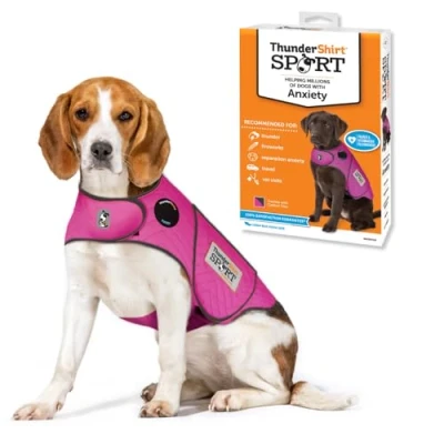 Image de Thundershirt Dogs Veste Anti anxiété pour Chien Fuchsia Taille M