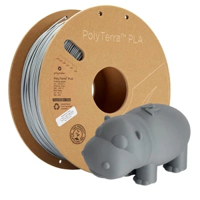 Image de Polymaker PolyTerra PLA Fossil Grey 1.75mm 1kg
