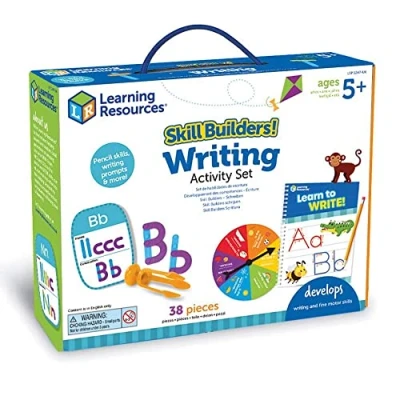 Image de Learning Resources Skill Builders Aktivitätsset für Schreibübungen, Aktivitäten das Handschrifttraining, Stifthaltung trainieren, Buchstaben bilden, nachfahren, Schreiben, 5+