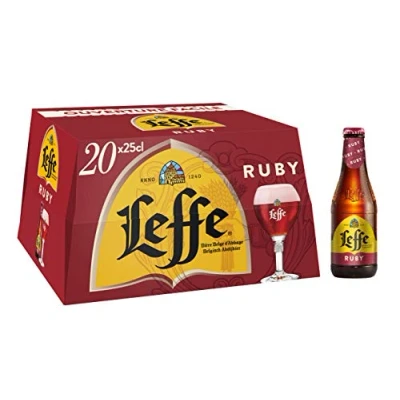 Image de Leffe Ruby Bière Fruitée Pack 20 Bouteilles 25cl