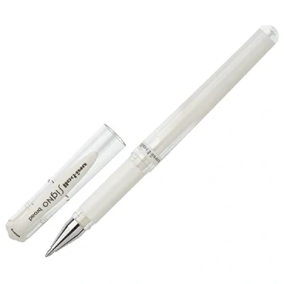Image de uni ball 146801 Roller à encre gel Signo UM 153, large, 1,0 mm, blanc, 1 pièce