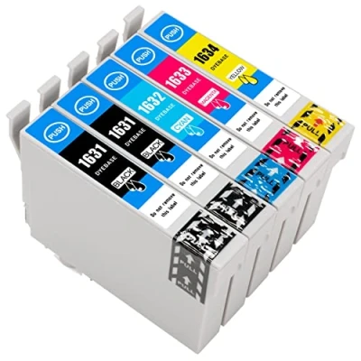 Image de ESMONLINE Epson Lot de 16 cartouches d&#039;encre rechange XL pour Workforce WF 2760DWF 2750DWF 2660DWF 2650DWF 2630WF 2540WF 2530WF 2520NF 2510WF 2010W