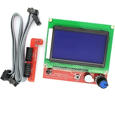 Image de Zkee Shop 3D Printer LCD 12864 128x64 Graphic Smart Display Controller Module for RAMPS 1.4 RepRap