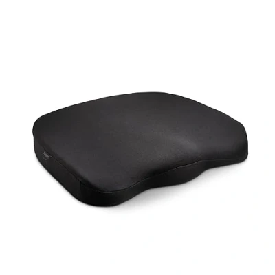 Image de Kensington Coussin Ergonomique à Mémoire de Forme, Noir Soutien du bas dos, Meilleure Posture, Idéal en cas Sciatique, Base Anti Dérapante (K55805WW)