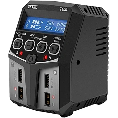 Image de SKYRC T100 Chargeur de modélisme 5,0 A LiFePO LiHV LiIon, LiPo, NiCd, NiMH Timer Stop