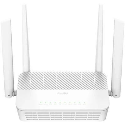 Image de Cudy WR3000S AX3000 Routeur maillé WiFi 6 double bande, 5 ports Ethernet RJ45 Gigabit, 4 antennes, MU MIMO, OpenVPN, Wireguard, Zerotier, Ipsec VPN, Cloud APP