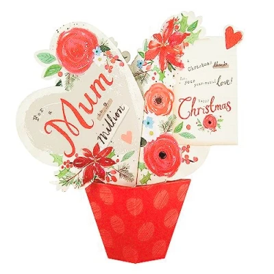 Image de Hallmark Carte de Noël pour maman Motif pop up 3D
