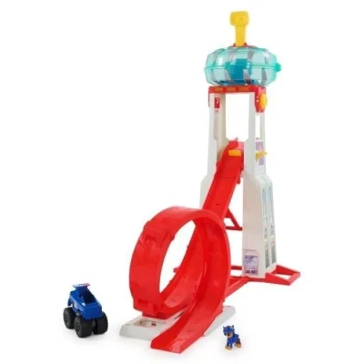 Image de Paw Patrol Pat Patrouille Quartier Général Rescue Wheels Voiture Figurine Chase À Collectionner Sons &amp; Lumières Jouet Enfant 3 Ans et +