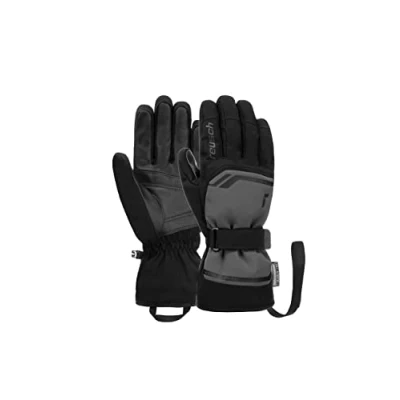 Image de Reusch Primus R tex XT pour Homme, Membrane imperméable, Gants de Ski agréablement Chauds, Softshell, Neige, d&#039;hiver, Gris/Noir, 9
