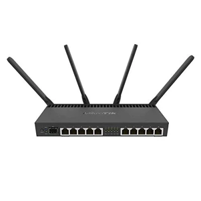 Image de MikroTik RB4011iGS+5HacQ2HnD IN routeur sans Fil Gigabit Ethernet Bi Bande (2,4 GHz/5 GHz) Noir