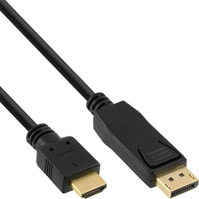 Image de InLine Câble convertisseur DisplayPort vers HDMI Noir 10 m