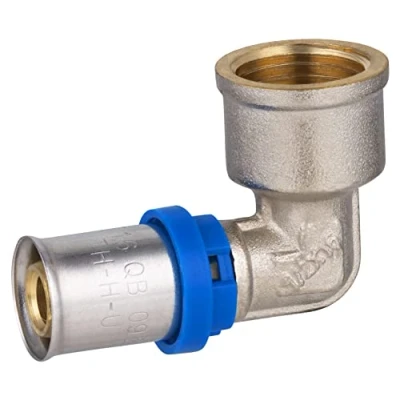 Image de Raccord Multicouche à Sertir Multi profils Coude Ø16 Femelle 15x21 NOYON &amp; THIEBAULT