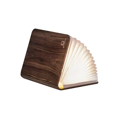Image de Werpower Gingko LED Mini Smart Book Desk Light with Natural Wood Effect Finish, Rechargeable Micro USB Charger, Walnut
