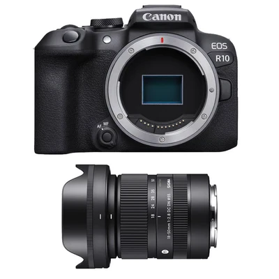 Image de CANON EOS R10 + SIGMA Objectif 18 50mm f/2.8 DC DN Contemporary Neuf
