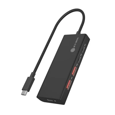 Image de ICY BOX IB HUB1436 CPD station d&#039;accueil Avec fil USB 3.2 Gen 2 (3.1 2) Type C Noir Neuf
