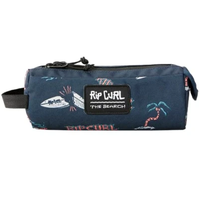 Image de Rip Curl Trousse Scolaire garçon 2 cpts Bleu/Orange 21 x 8 cm