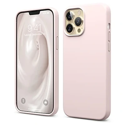 Image de elago Coque Silicone Liquide Compatible avec iPhone 13 Pro Max (6.7&quot;), Case en Premium, Étui Protection Complète Cover Antichoc à 3 Structure (Rose)