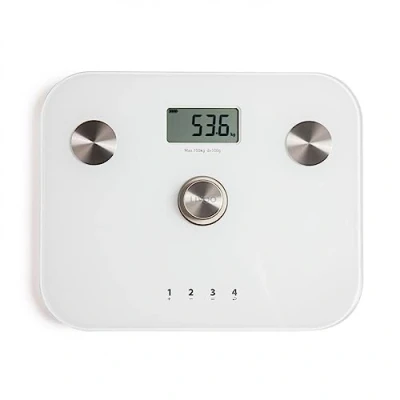 Image de Livoo Pèse Personne impédancemètre Dynamo DOM465W 6 indicateurs, jusqu&#039;à 150kg, précision 100g, 4 mémoires