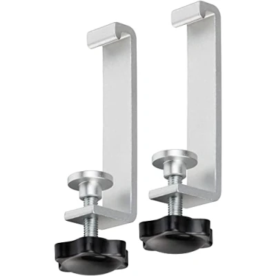 Image de Brennenstuhl Pinces de table pour multiprises en aluminium Office Line Support serrage bureau/plateau (bornes à vis votre lieu travail, convient une épaisseur