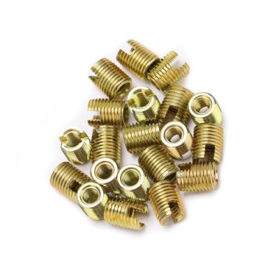 Image de 20pcs insert fileté 302, de réparation filetage à sertir autotaraudant en acier au carbone (intérieur M2 * 0,4 extérieur M4,5 0,5 longueur 6 mm)