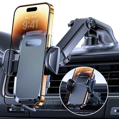 Image de Support Téléphone Voiture MIRACASE Rotation 360 Ventouse Puissante Compatible 4 7 pouces