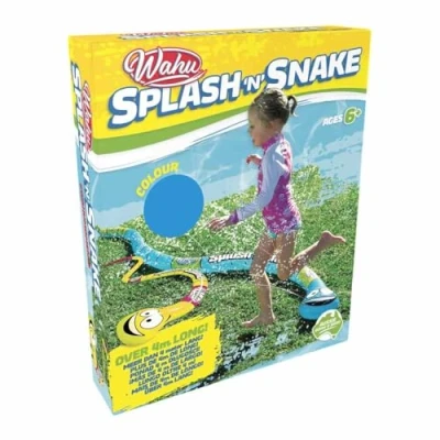 Image de WAHU Splash &#039;n&#039; Snake Jeu d&#039;Été Serpent à Eau de Plein Air À partir 6 Ans d&#039;Eau Amusant 4m Long Eclabousse et Rafraichit en Canicule Raccord pour Tuyau d&#039;Arrosage Inclus