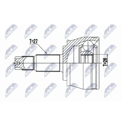 Image de Jeu de joints, arbre transmission NTY NPZ CH 030