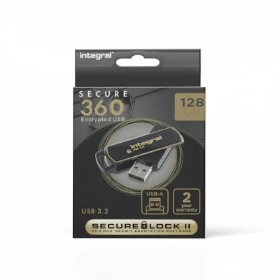 Image de Integral Clé 128 Go USB 3.0 Secure 360 avec Chiffrement logiciel AES 256