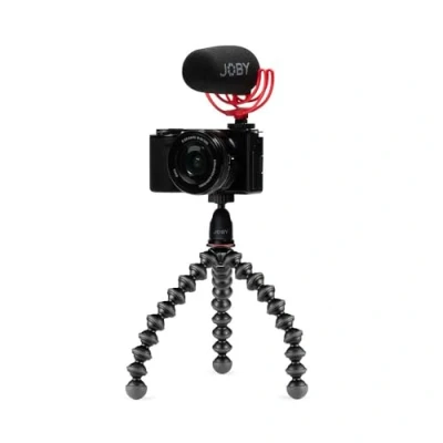 Image de JOBY Kit Vlogger Essential, Vlogging GorillaPod pour Appareil Photo (Trépied Flexible 1K, Microphone Wavo on Camera, Câbles TRR), Système deVvlogging d&#039;Entrée, Vloggers,Youtubers