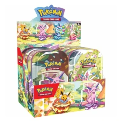 Image de POKEMON TCG: SCARLET &amp; VIOLET: PRISMATIC EVOLUTIONS MINI TIN DISPLAY (8CT DISPLAY)