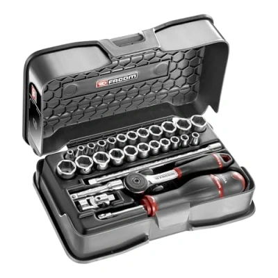 Image de FACOM R.420AMU Coffret douille 6 Pans, Multicolore, 1/4&quot;