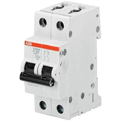 Image de ABB 2 Cds272001r0404 Système Pro M Compact Disjoncteur miniature, double tube, Type C, 40 A courant nominal, 88 mm H x 35 l 69 D