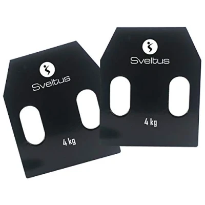 Image de Plaque acier avec poignées 4 kg x2