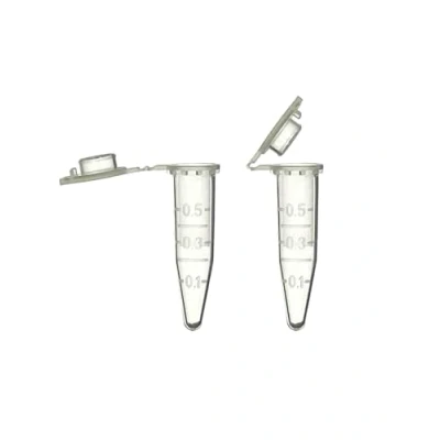 Image de MUHWA Lot de 1000 microtubes à centrifuger gradués en polypropylène avec capuchon clipser Transparent Contenance 0,5 ml