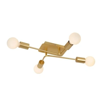 Image de Lucide Lester plafonnier 51 x 39 9 cm or mat