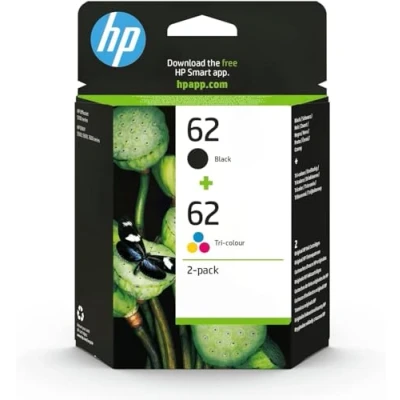Image de HP 62 (N9J71AE) Noir + 3 couleurs Cartouche d&#039;encre Multipack