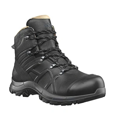 Image de HAIX Black Eagle Safety 56 LL Mid: Chaussures de Travail Robustes S3 avec Doublure en Cuir pour Un Usage Quotidien. UK 9 / EU 43.5