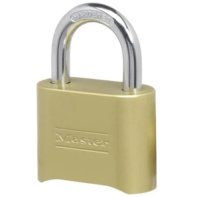 Image de Master Lock 175D Resettable Set Your Own Combination Lock, Die Cast, avec 1 inch shackle by