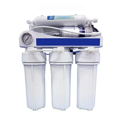 Image de Bbagua EUR 50 BP. Équipement d&#039;osmose Inverse Domestique à 5 étages avec Pompe Pression. Installation et Changement de filtres faciles. sous comptoir