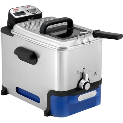 Image de SEB Oleoclean Friteuse semi professionnel 3,5 L, 2300 W, 6 personnes, Filtration automatique, Thermostat réglable, Inox FR804000