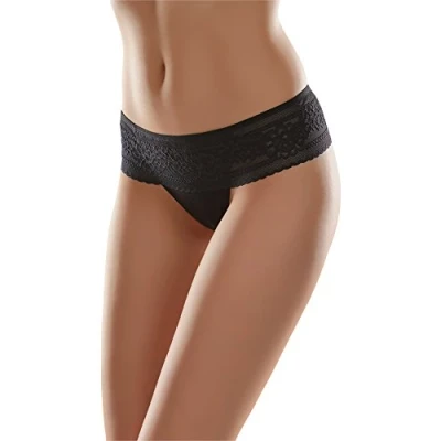 Image de Merry Style String Culotte Slip sous vêtement Femme MSGAB161 (Noir, 40 (Taille du producteur: M))