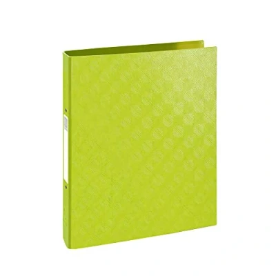 Image de Exacompta réf. 54926E 1 Classeur rigide Pelliculé gaufré 1928 2 anneaux ronds diamètre 30 mm Dos 40 Dimensions extérieures : 32 x 26 cm Format à classer A4 Coloris vert anis